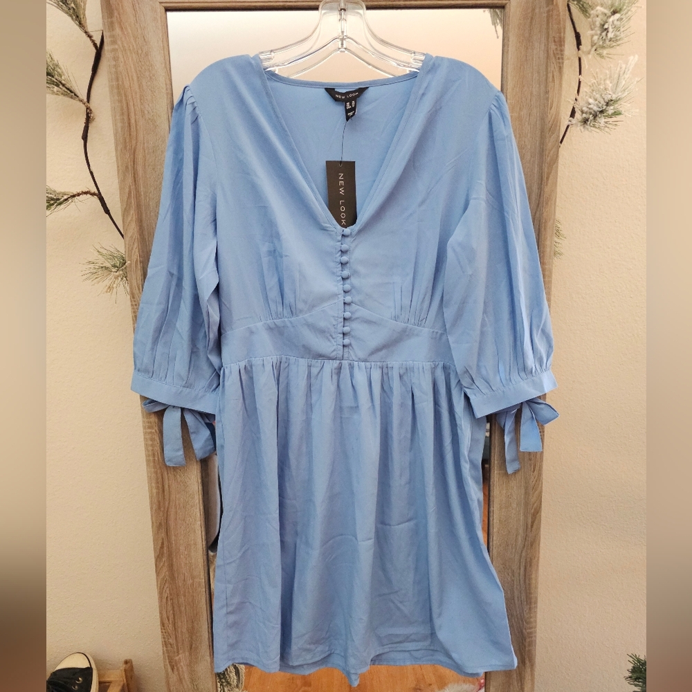 New Look Blue Mini Dress - 10